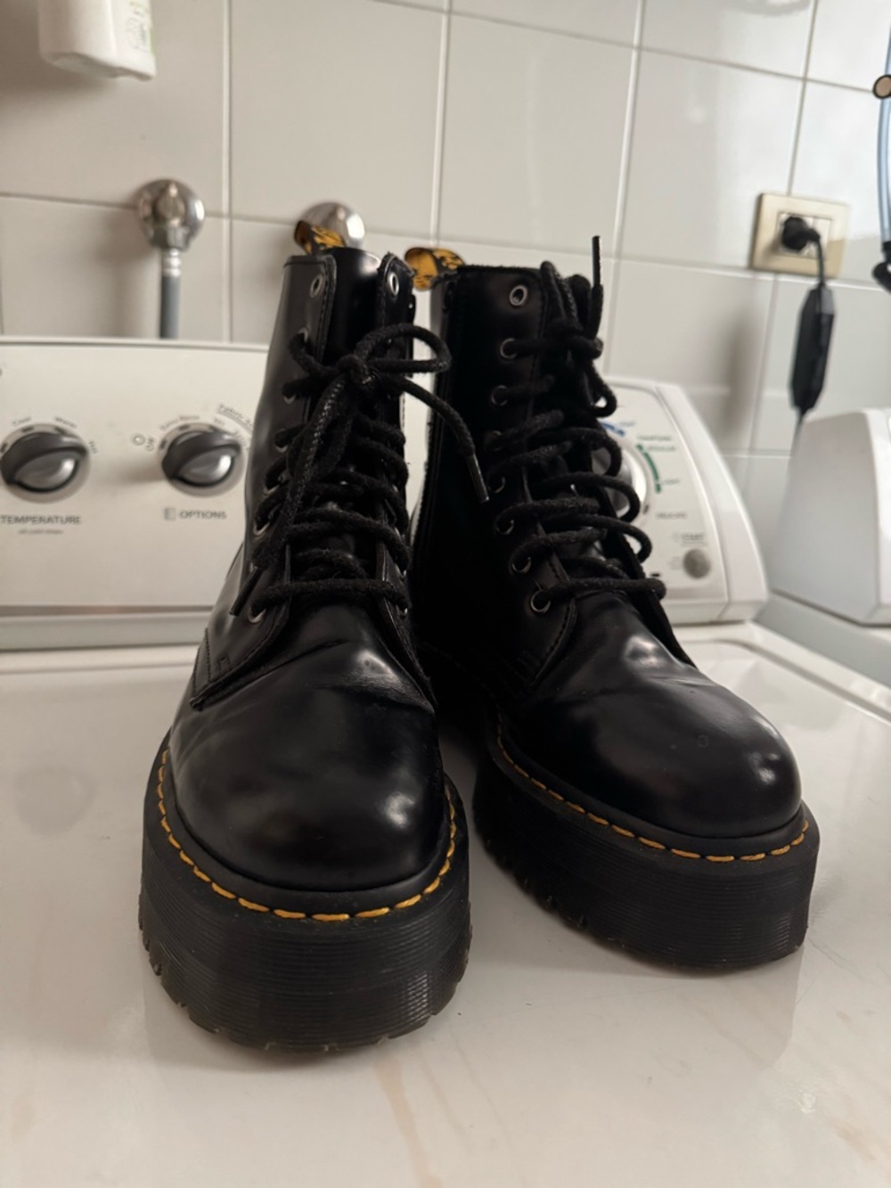 JADON BOOT SMOOTH LEATHER PLATFORMS - Picture 2 of 4